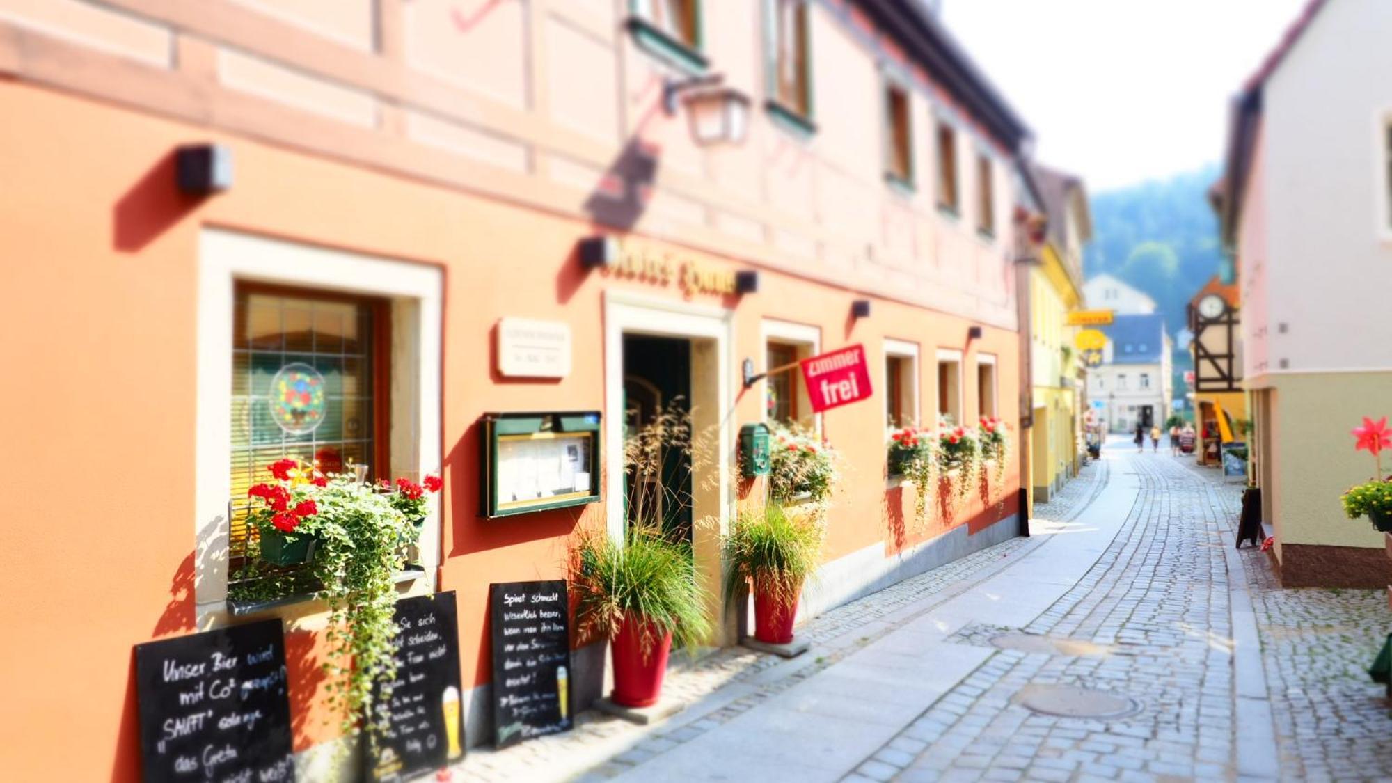 Gasthaus& Pension Zum Roten Haus Bad Schandau Exteriér fotografie